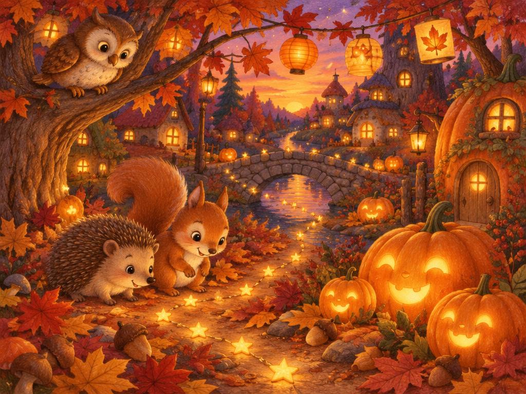 Illustratie: Het mysterie van de verdwenen pompoenlichtjes
